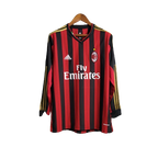 Camisa Milan 13/14 Home Manga Longa - Retrô Masculina