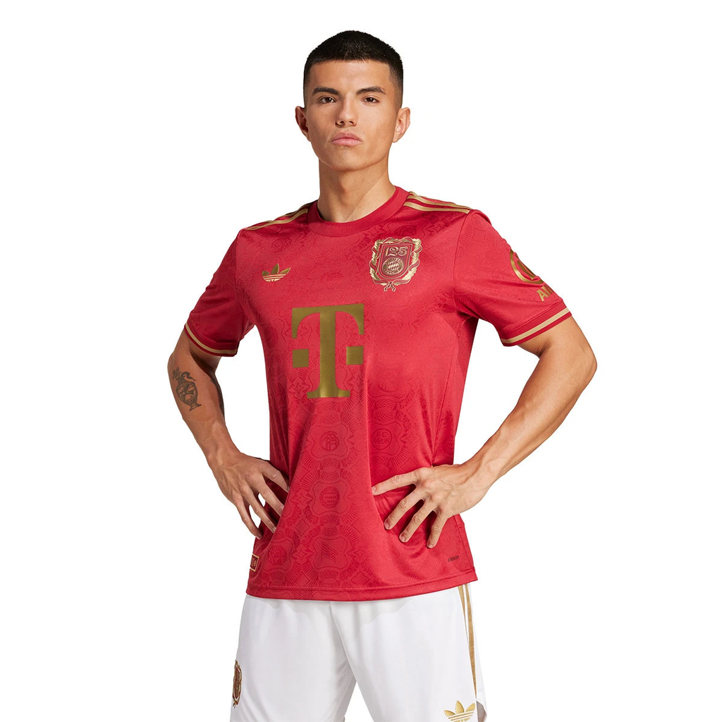 Camisa Bayern De Munique 25/26 Edição 125 Anos Vermelha - Torcedor Masculina