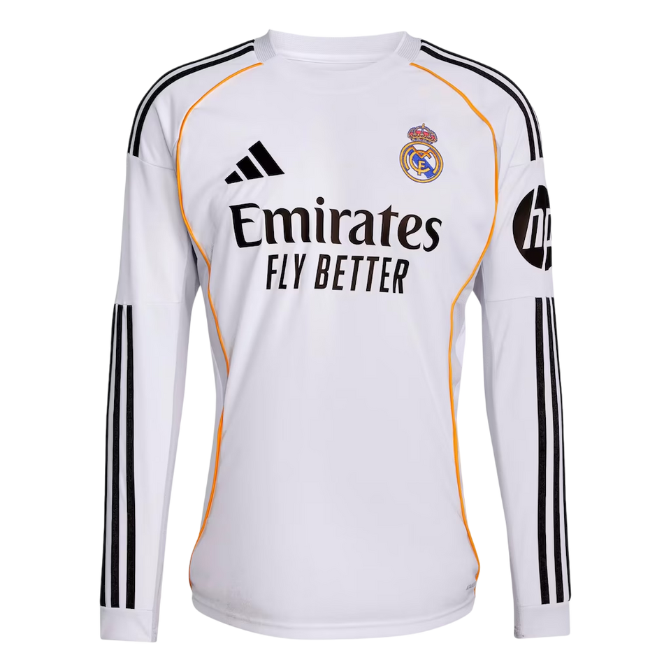 Camisa Real Madrid 25/26 Home Manga Longa - Torcedor Masculina