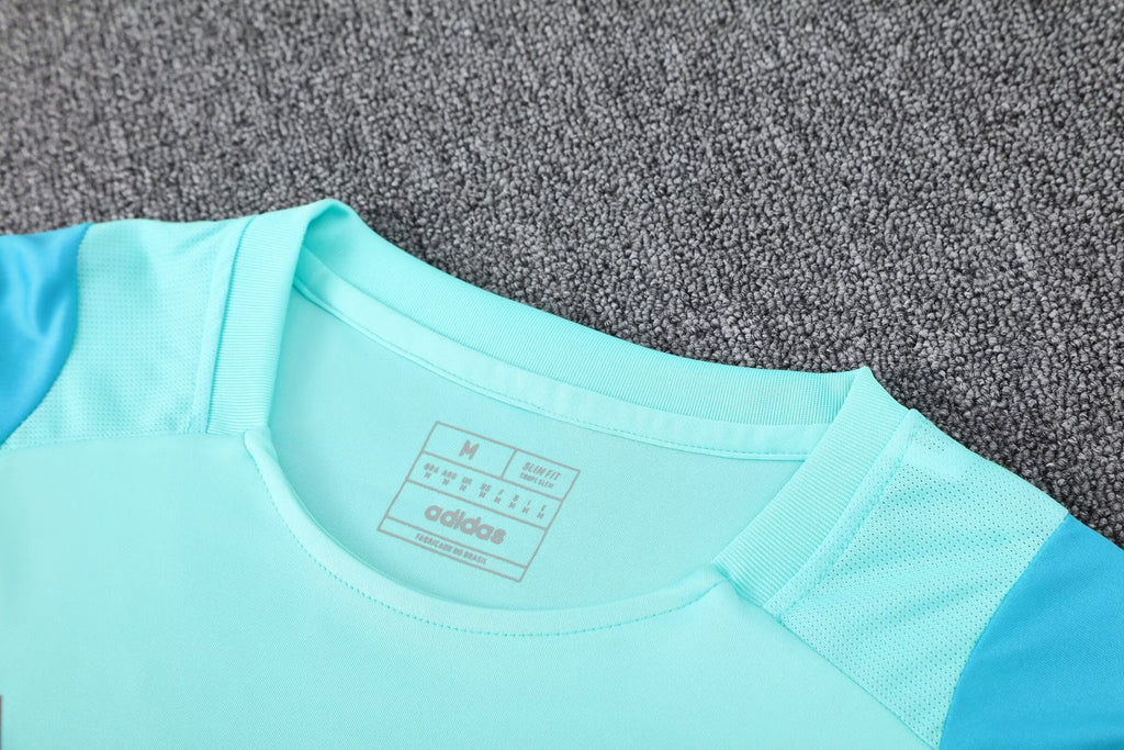 Kit Treino Flamengo 25/26 Adidas Torcedor s/n - Masculino - Azul Claro