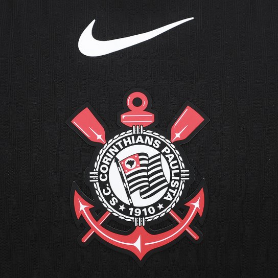Camisa Corinthians ll 25/26 S/N Jogador Nike Masculina - Preto+Branco