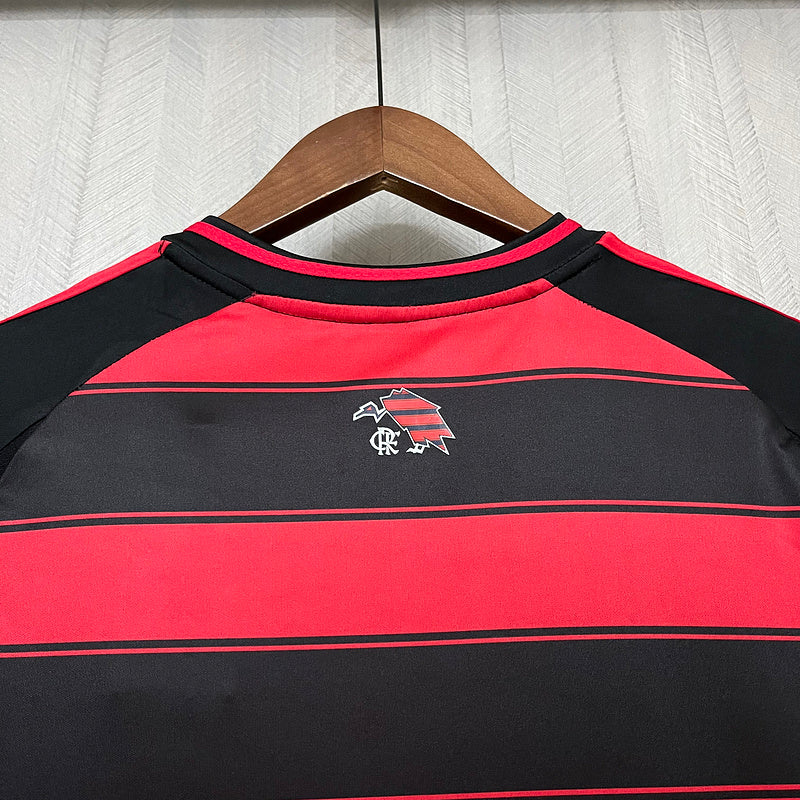 Kit Flamengo Infantil I 25/26 s/n Torcedor Adidas - Preto+Branco