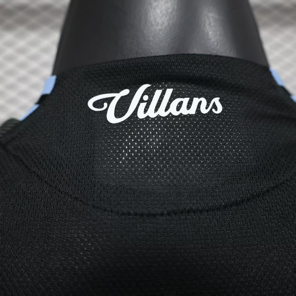 Camisa Aston Villa 2025/26 s/n Jogador Masculina - Preta