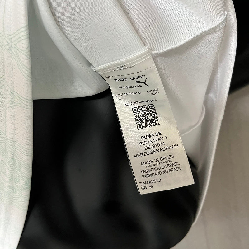 Camisa Palmeiras Away 2025/26 - Versão Jogador - Masculina - Branca