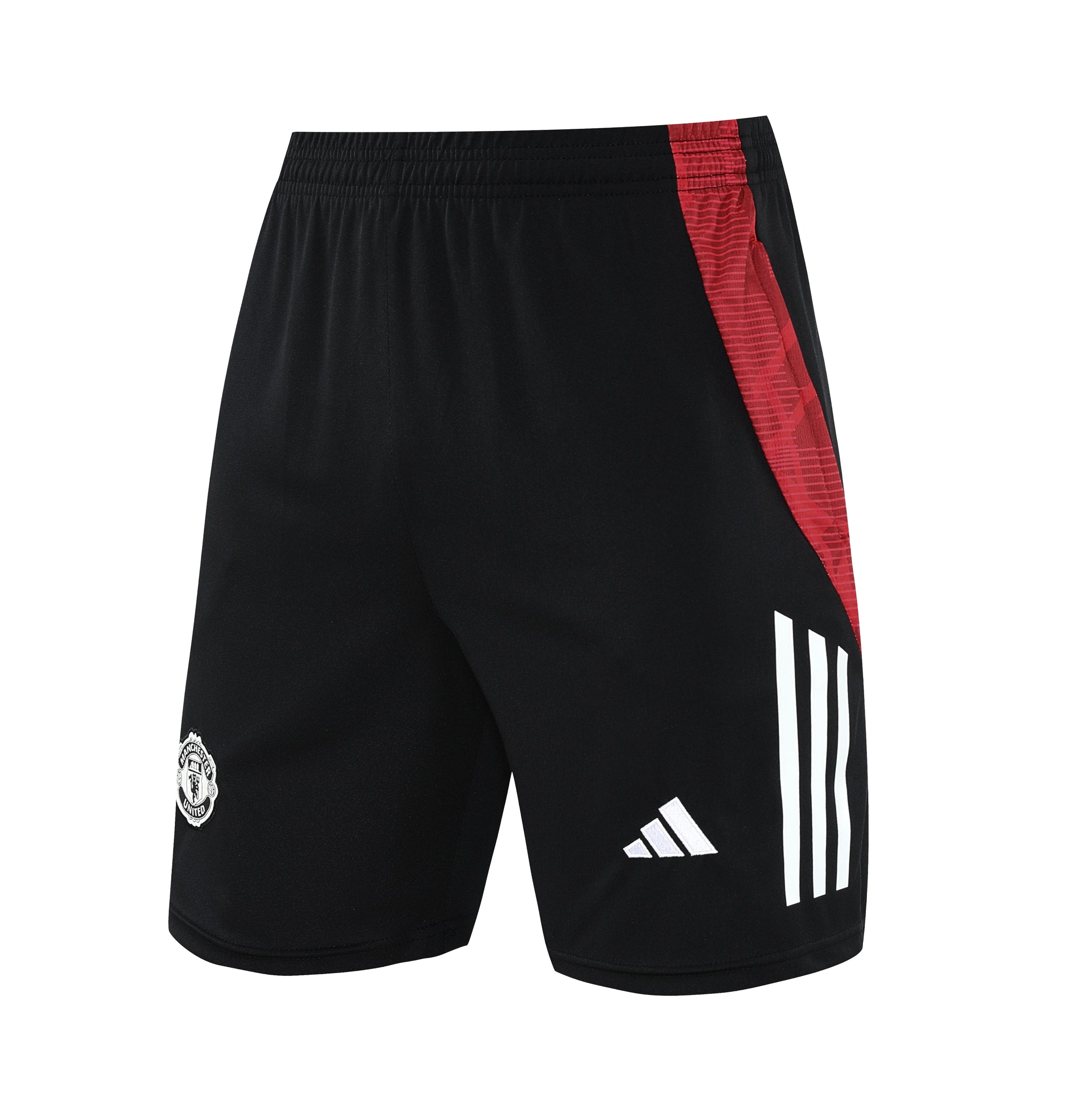 Kit Treino Manchester United 25/26 Masculino - Adidas Vermelho e Preto | Design em Chamas