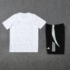 Kit Treino Real Madrid 25/26 Masculino - Adidas Branco com Preto