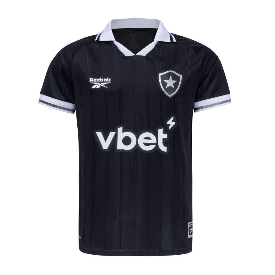 Camisa Botafogo Reebok Away 25/26 Masculina - Preta + Branco