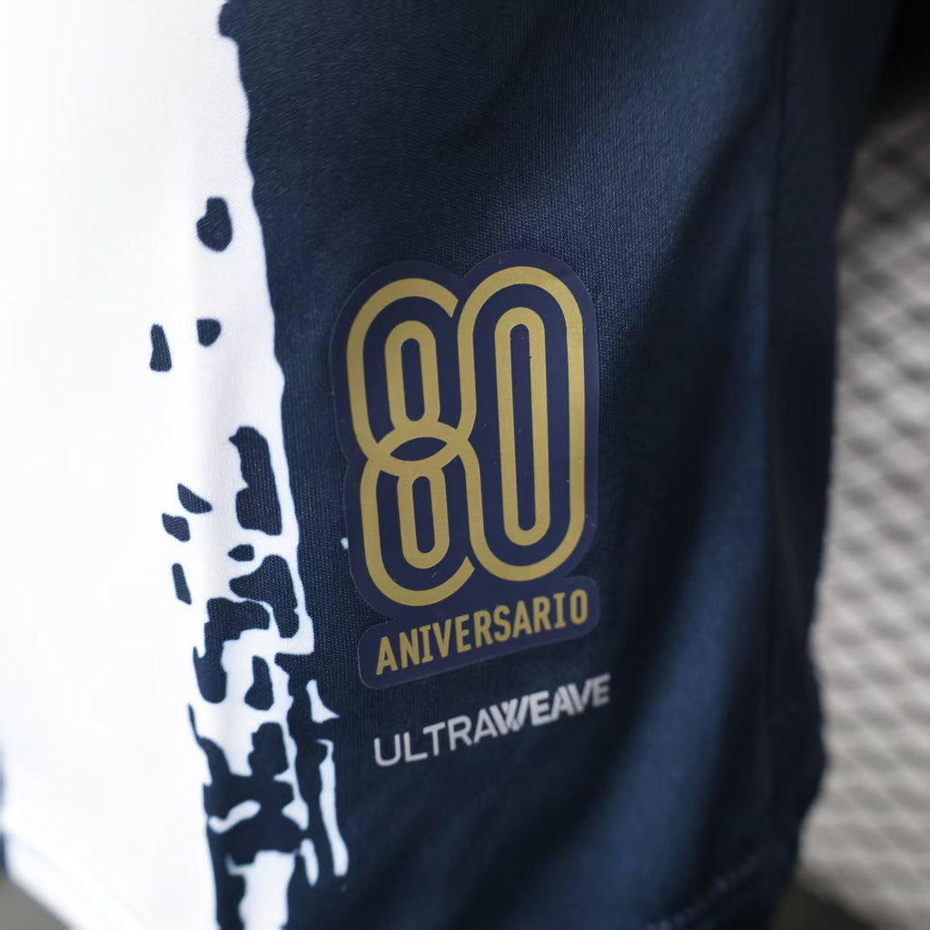 Camisa C.F Monterrey 2025/26 s/n Jogador  Masculina - Azul marinho+Branco