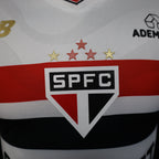 Camisa São Paulo 25/26 Home Versão jogador - New Balance Masculina - Braco + Vermelho