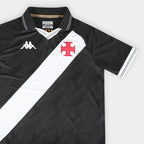 Camisa Vasco I 25/26 s/n Torcedor Kappa Feminino - Preto+Branco