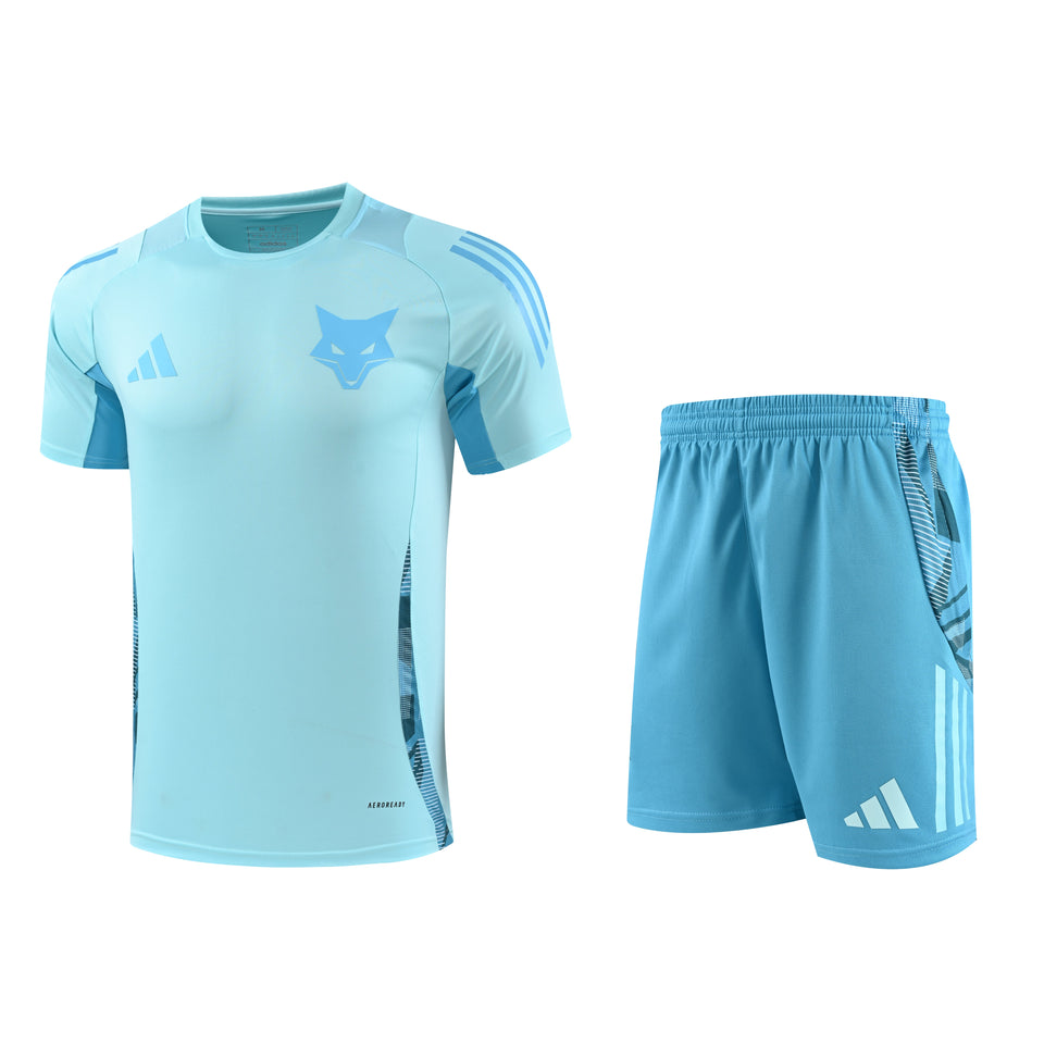 Kit Treino Cruzeiro 25/26 Adidas Torcedor s/n - Masculino - Azul Claro
