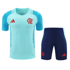 Kit Treino Flamengo 25/26 Adidas Torcedor s/n - Masculino - Azul Claro