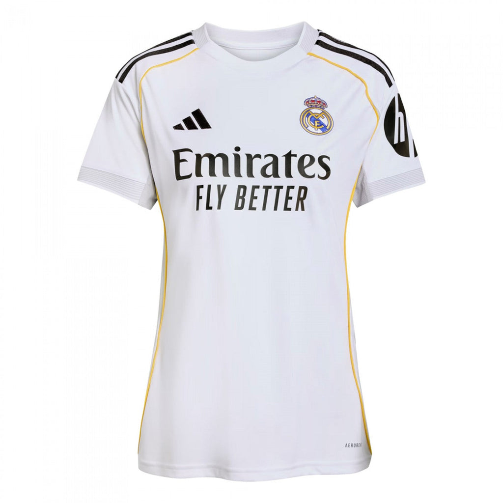 Camisa Real Madrid Home 25/26 s/n° Torcedor Adidas Feminina - Branco