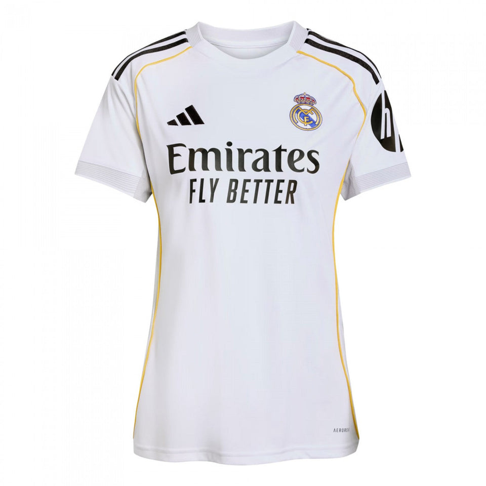 Camisa Real Madrid Home 25/26 s/n° Torcedor Adidas Feminina - Branco