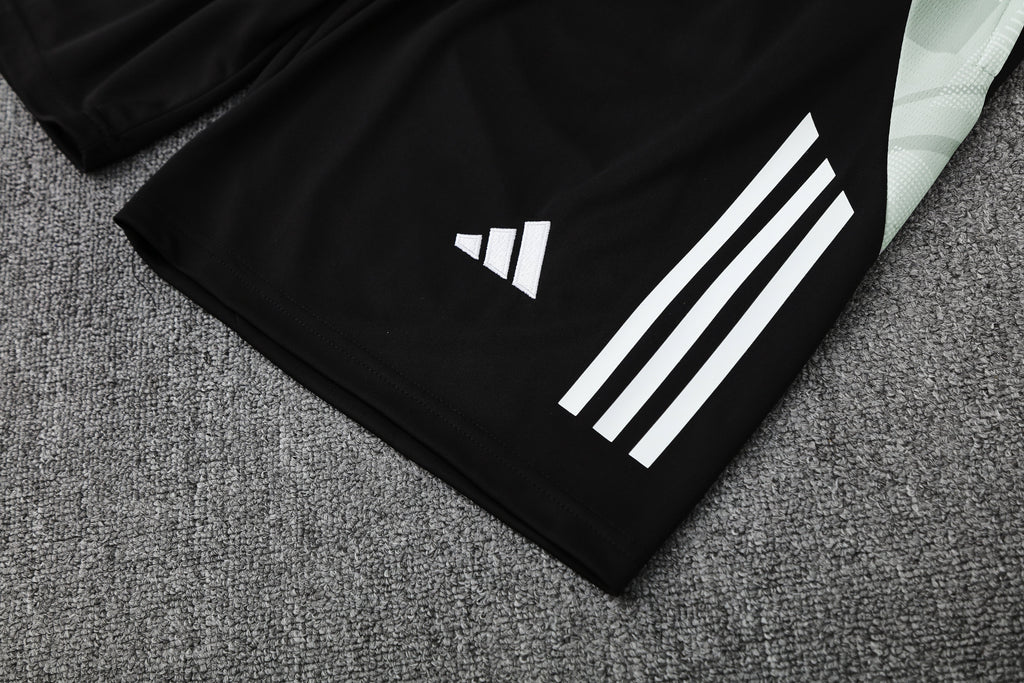 Kit Treino Real Madrid 25/26 Masculino - Adidas Branco com Preto