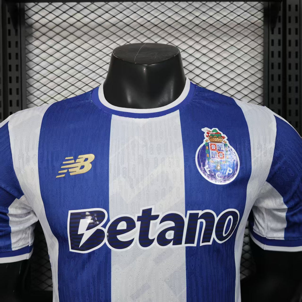 Camisa FC Porto l 2025/26 S/n Jogador Masculina - Azul+ Branco