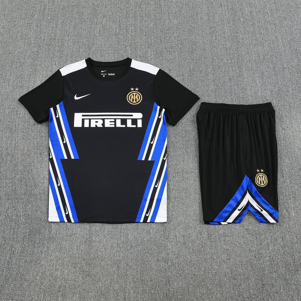 Kit Treino Inter de Milão 25/26 Masculino - Nike | Preto com Azul e Branco
