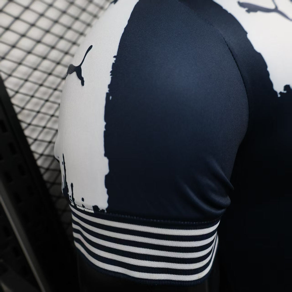 Camisa C.F Monterrey 2025/26 s/n Jogador  Masculina - Azul marinho+Branco