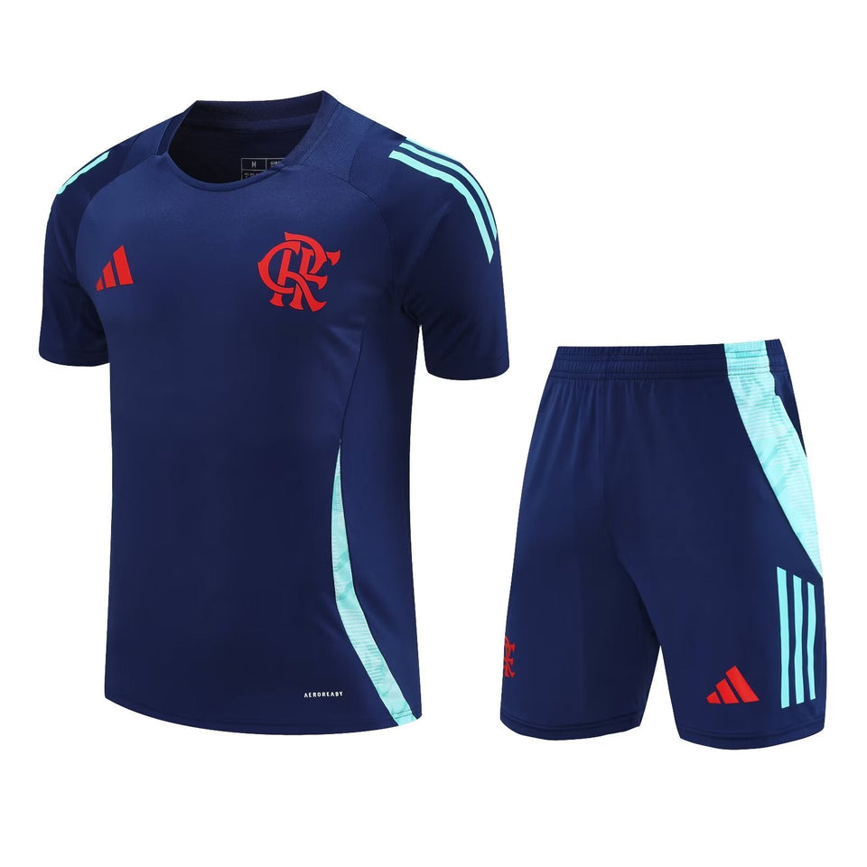 Kit treino Flamengo 25/26 Adidas s/n - Torcedor - Masculino - Azul Marinho