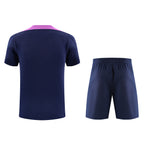 Kit Treino Barcelona 25/26 Masculino - Nike Azul Marinho com Rosa e Dourado