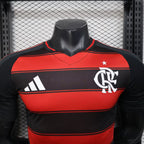 Camisa do Flamengo l 25/26 S/N Jogador Adidas Masculina - Preto+ Vermelho