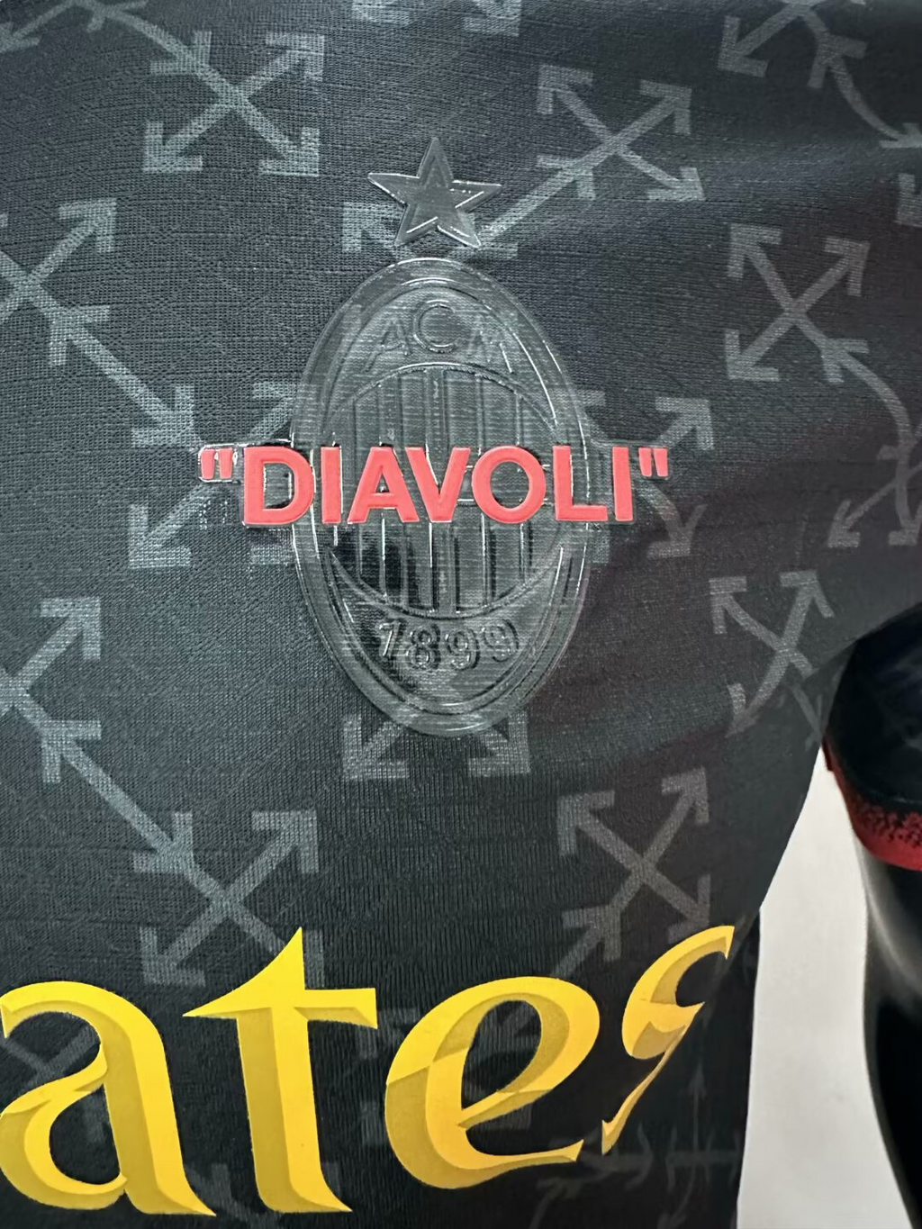 Camisa AC MILAN x OFF-WHITE™ 2024/25 - Versão jogador - Masculina