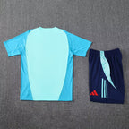Kit Treino Flamengo 25/26 Adidas Torcedor s/n - Masculino - Azul Claro
