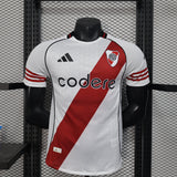 Camisa River Plate 2025/26 Adidas - Versão Jogador Masculina - Branca+Vermelho