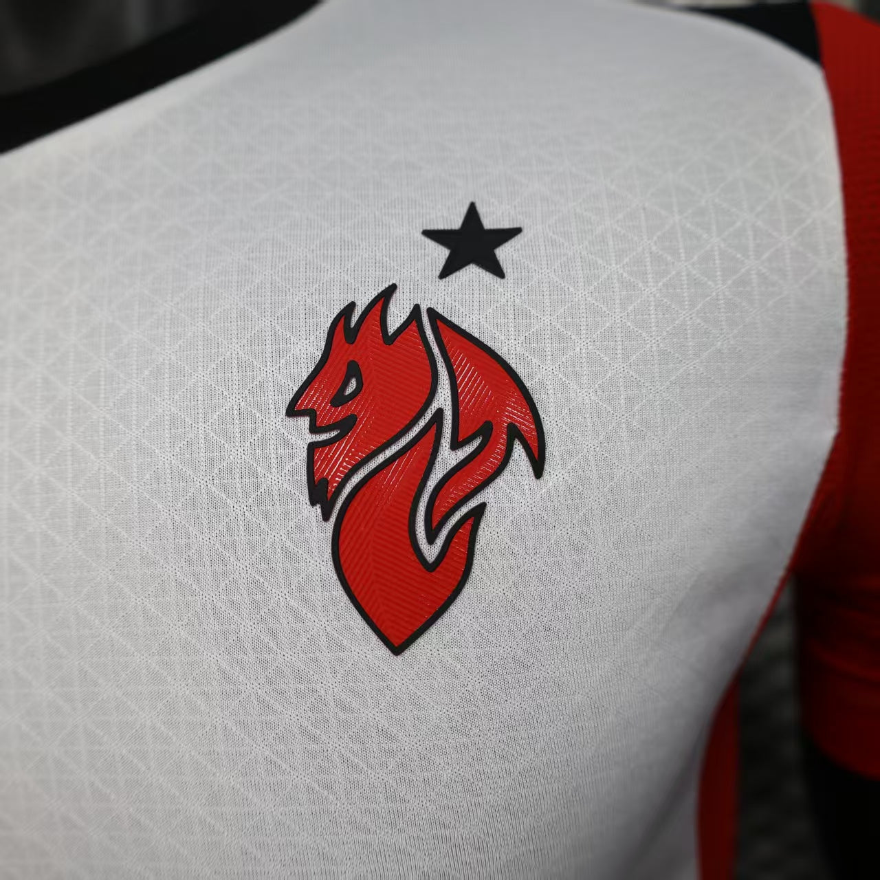 Camisa Puma AC Milan II 25/26 s/n° Jogador Masculina - Branca e Vermelha