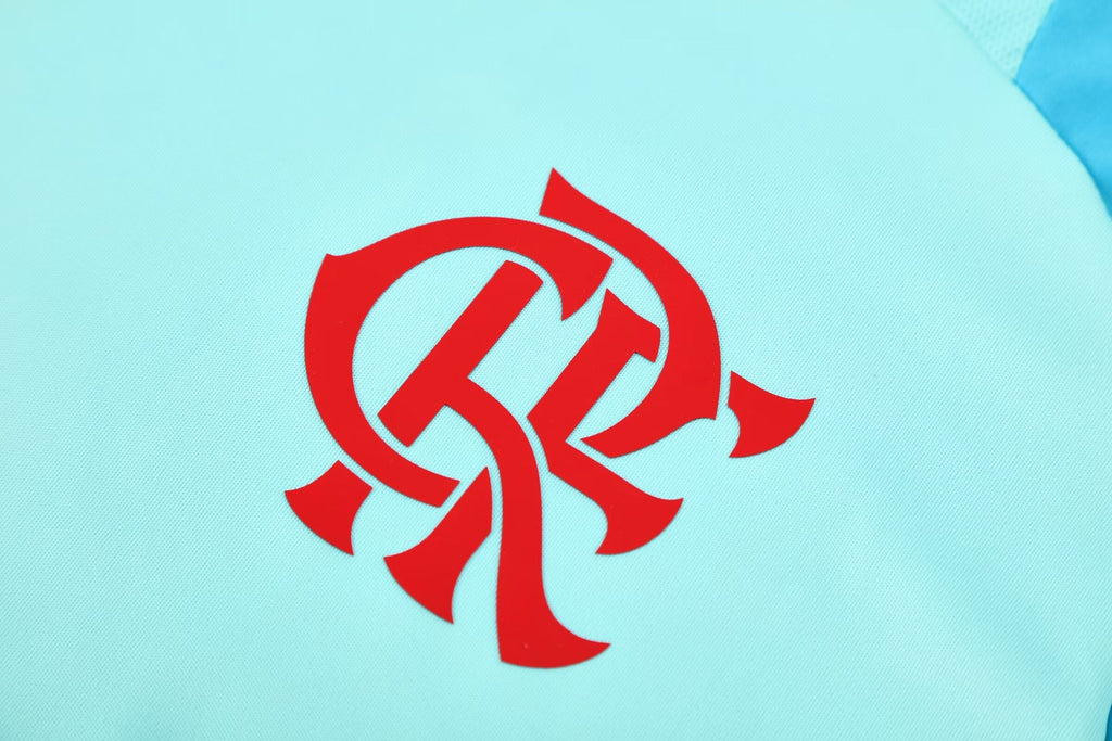 Kit Treino Flamengo 25/26 Adidas Torcedor s/n - Masculino - Azul Claro