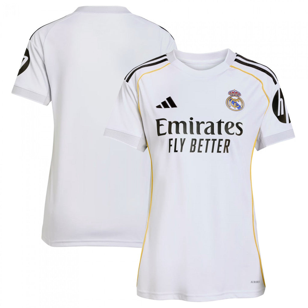 Camisa Real Madrid Home 25/26 s/n° Torcedor Adidas Feminina - Branco