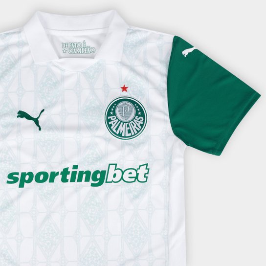 Camisa Palmeiras II 25/26 s/n Torcedor Puma Feminina - Branco