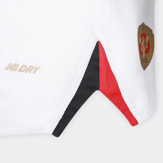 Camisa São Paulo 25/26 Home Torcedor New Balance Feminina - Branco+Vermelho