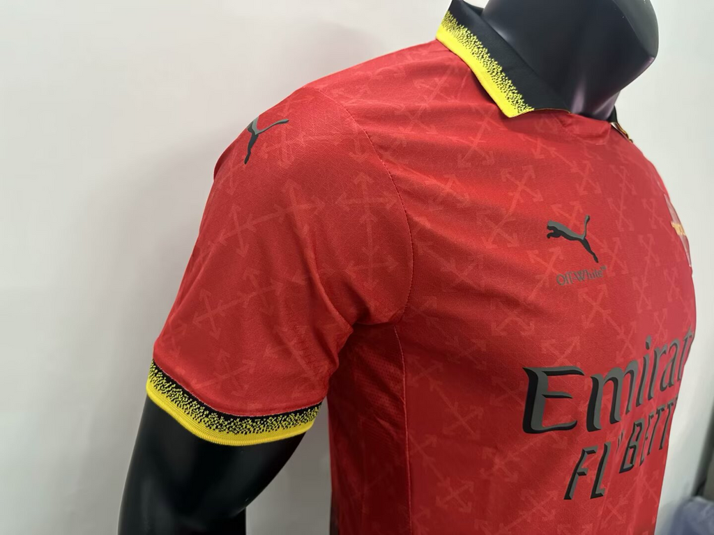 Camisa AC MILAN x OFF-WHITE™ 2024/25 - versão jogador - Masculina