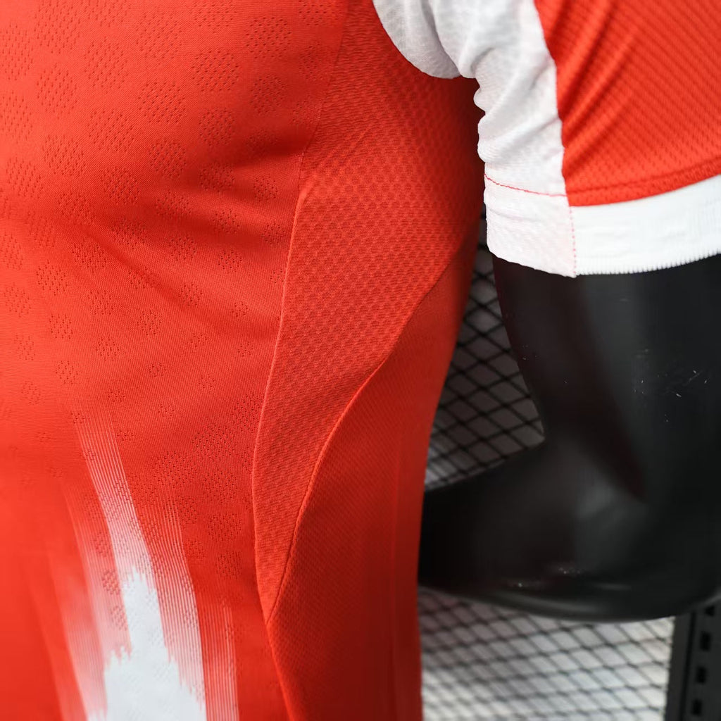 Camisa Adidas Bayern de Munique I 25/26 s/n° Jogador Masculina - Vermelha e Branca