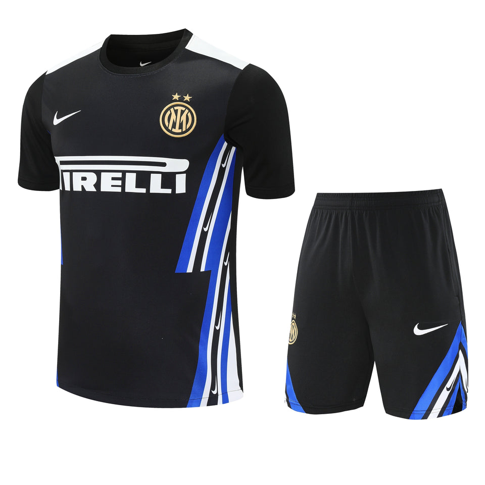 Kit Treino Inter de Milão 25/26 Masculino - Nike | Preto com Azul e Branco