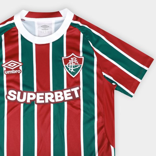 Camisa Fluminense I 25/26 s/n Torcedor Umbro Masculina - Verde+Vermelho