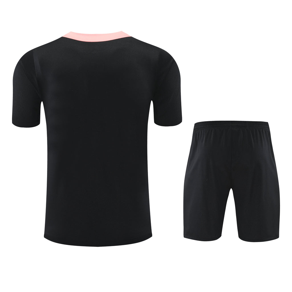 Kit Treino PSG 25/26 - Masculina - Preto com Rosa | Estilo e Performance Jordan