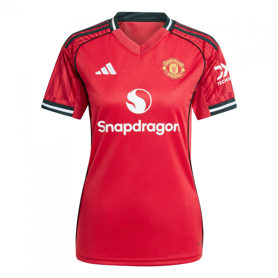 Camisa Home Manchester United 25/26 Adidas Feminina - Vermelho