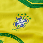 Camisa Brasil Nike Reedição Total 90 Ronaldinho Masculina - Amarelo e Verde