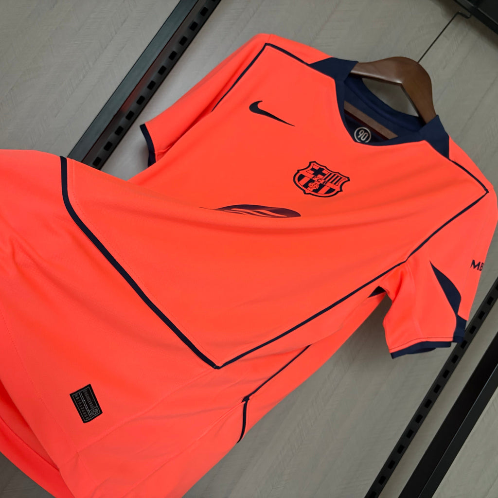 Camisa  Barcelona III 25/26 Nike Masculina - Laranja/Marinho