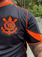 Camisa Corinthians III 25/26 s/n Torcedor Nike Total 90 Masculina - Preto+Laranja