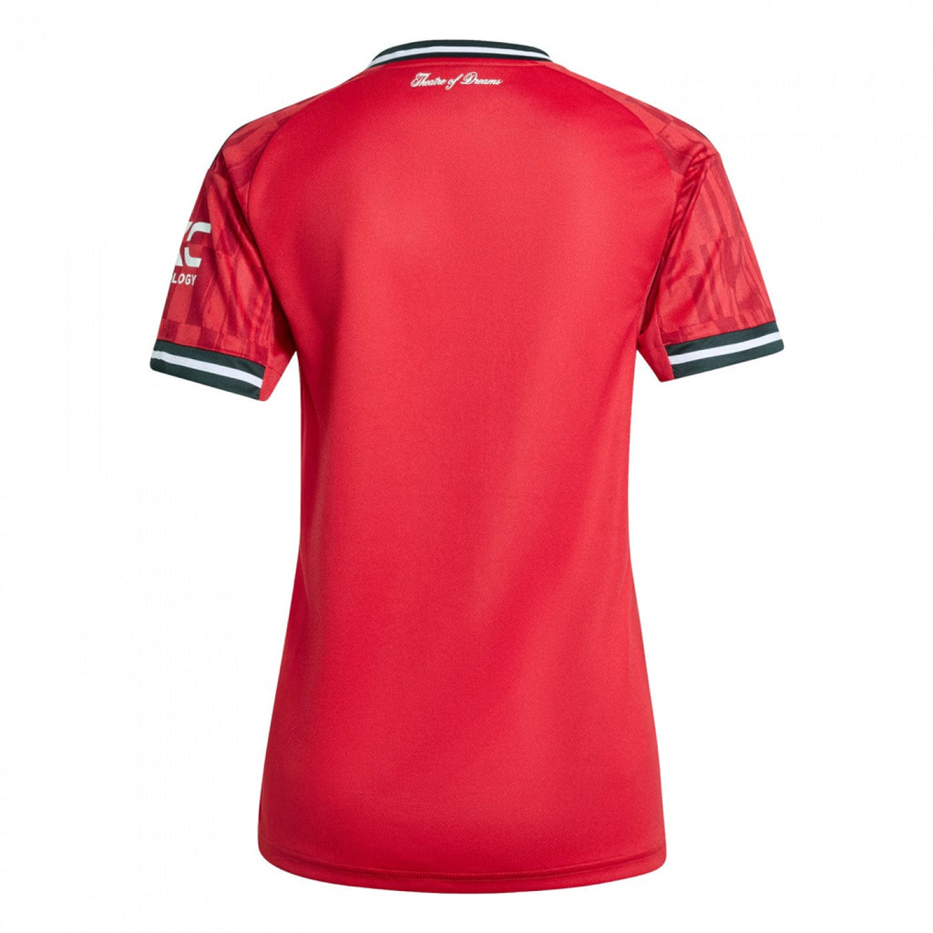 Camisa Home Manchester United 25/26 Adidas Feminina - Vermelho