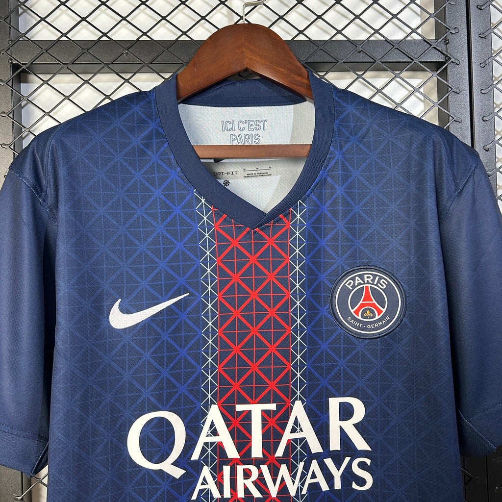 Camisa Paris Saint-Germain 2025/26 Home - Torcedor Pro Masculina - Azul