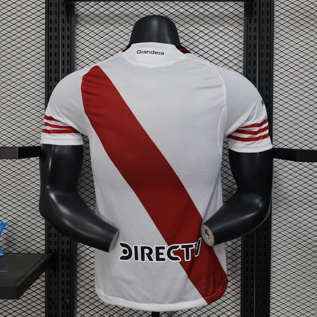 Camisa River Plate 2025/26 Adidas - Versão Jogador Masculina - Branca+Vermelho
