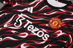 Kit Treino Manchester United 25/26 Masculino - Adidas Vermelho e Preto | Design em Chamas
