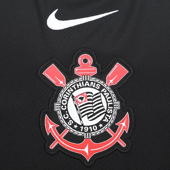 Camisa Corinthians II 25/26 s/n Torcedor Nike Masculina - Preto+Branco