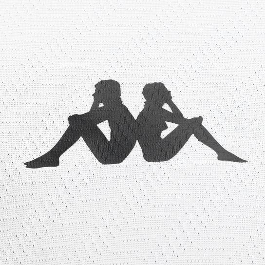 Camisa Vasco II 25/26 s/n Torcedor Kappa Feminina - Branco+Preto