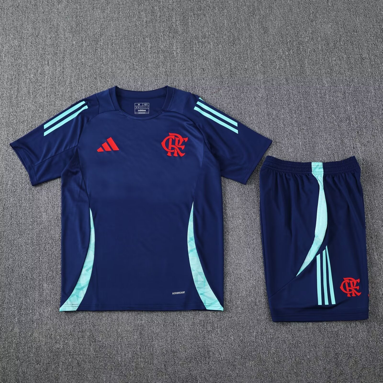Kit treino Flamengo 25/26 Adidas s/n - Torcedor - Masculino - Azul Marinho