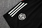 Kit Treino Manchester United 25/26 Masculino - Adidas Vermelho e Preto | Design em Chamas
